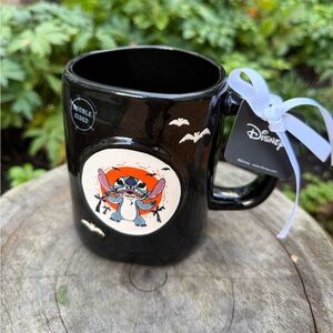 🖤🎃 Rae Dunn x Disney Stitch Black ‘Mischief and Mayhem’ Mug NWT